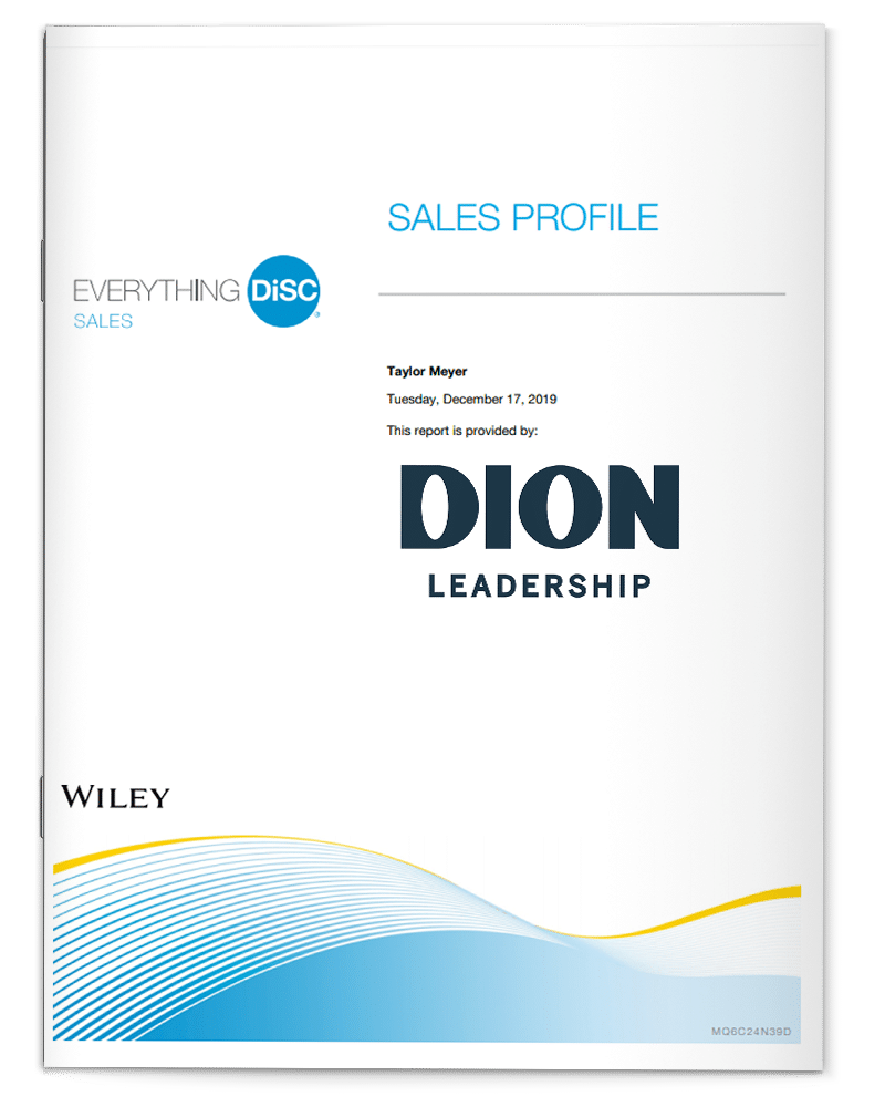 Dion Leadership-Sales Profile-Everything DiSC