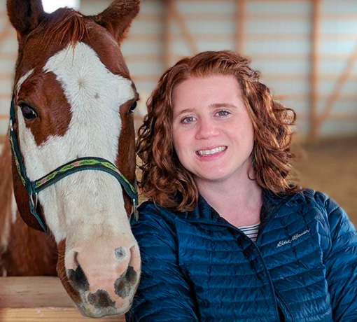 Courses with Horses-Smiling Participant